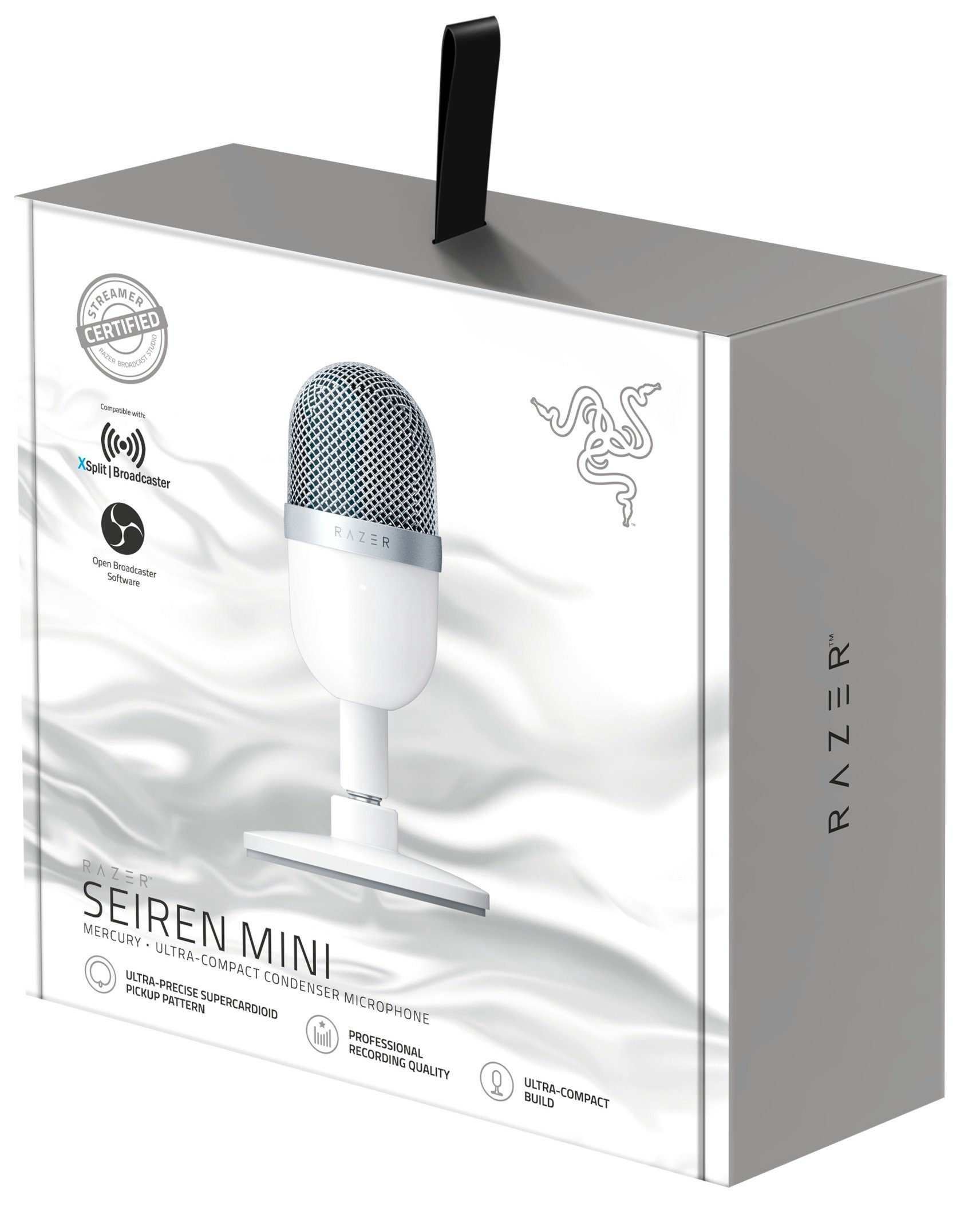 Микрофон Razer Seiren Mini Mercury RZ19-03450300-R3M1 белый купить,NaN