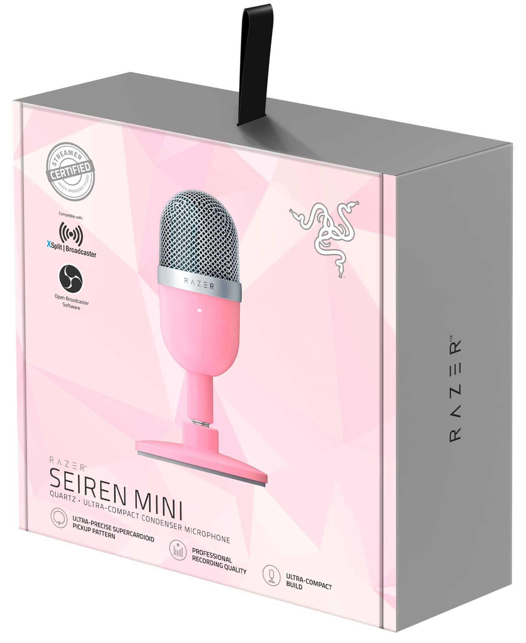 Микрофон Razer Seiren Mini Quartz RZ19-03450200-R3M1 розовый - ForteMarket Микрофон Razer Seiren Mini Quartz RZ19-03450200-R3M1 розовый купить,0