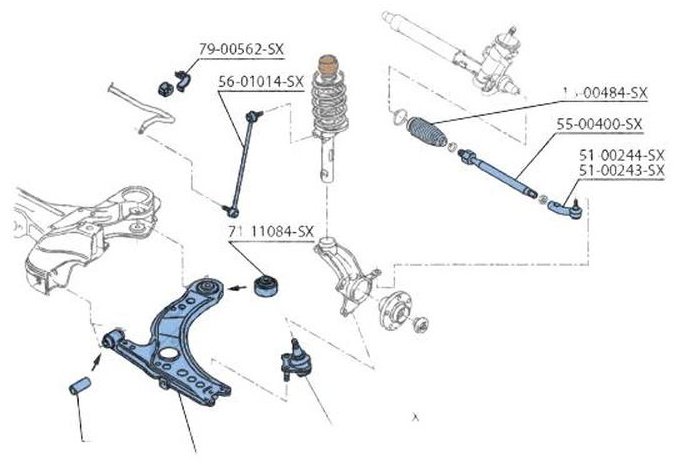 Stellox опора шаровая 5200174SX купить,NaN