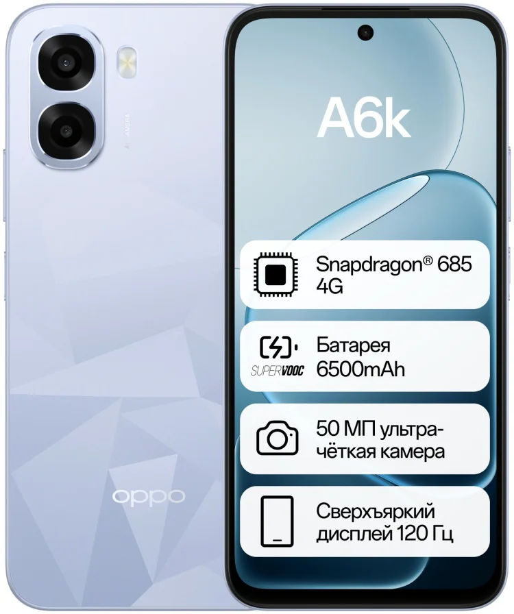 Смартфон Oppo A6k 6/256GB голубой купить,144480