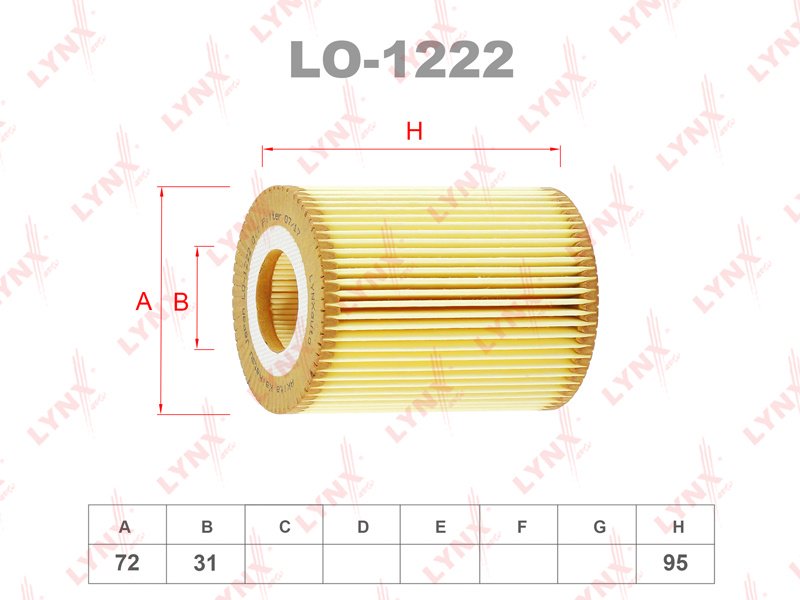 LYNXauto масляный фильтр LO-1222 купить,NaN