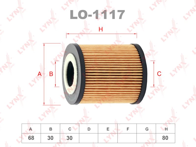 LYNXauto масляный фильтр LO-1117 купить,NaN