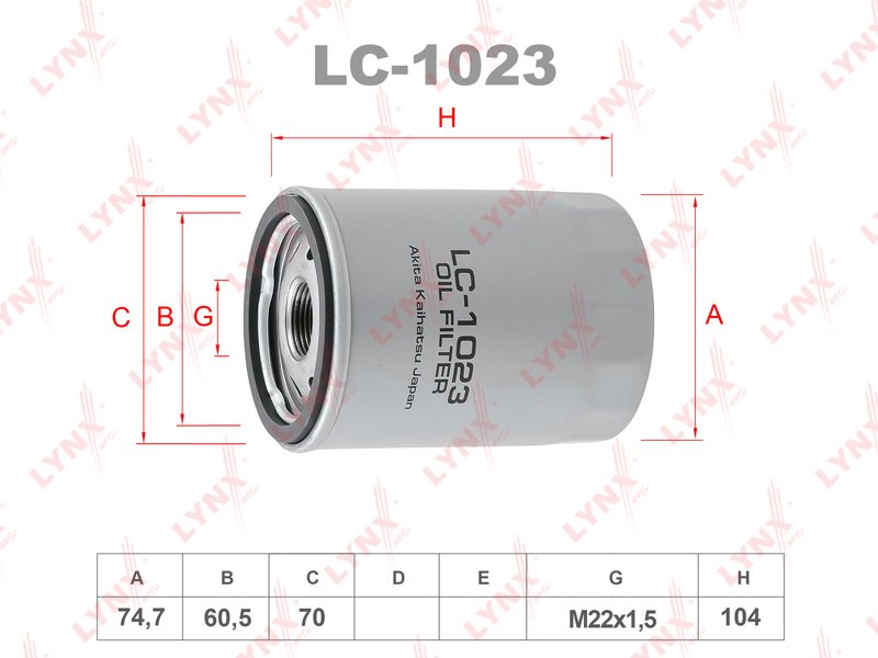 LYNXauto масляный фильтр LC-1023 купить,NaN