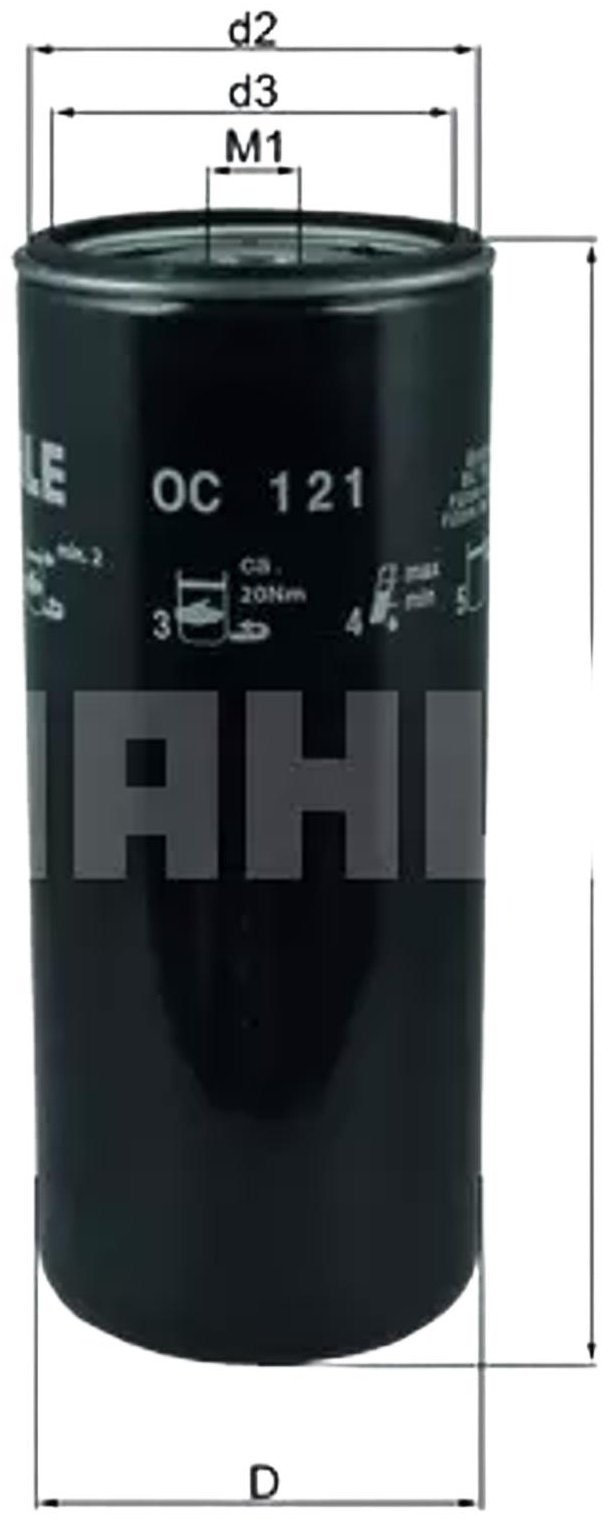 MAHLE масляный фильтр OC-121 купить,NaN