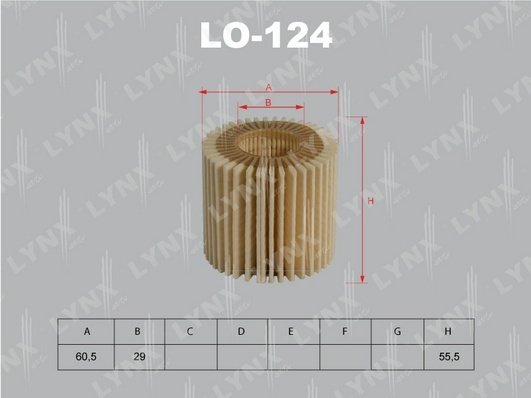 LYNXauto масляный фильтр LO-124 купить,NaN