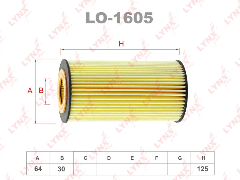 LYNXauto масляный фильтр LO-1605 купить,NaN