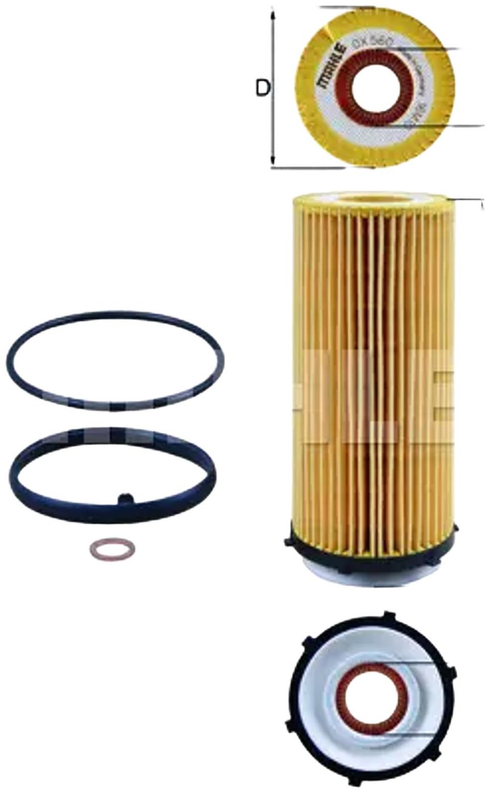 MAHLE масляный фильтр OX560D купить,NaN