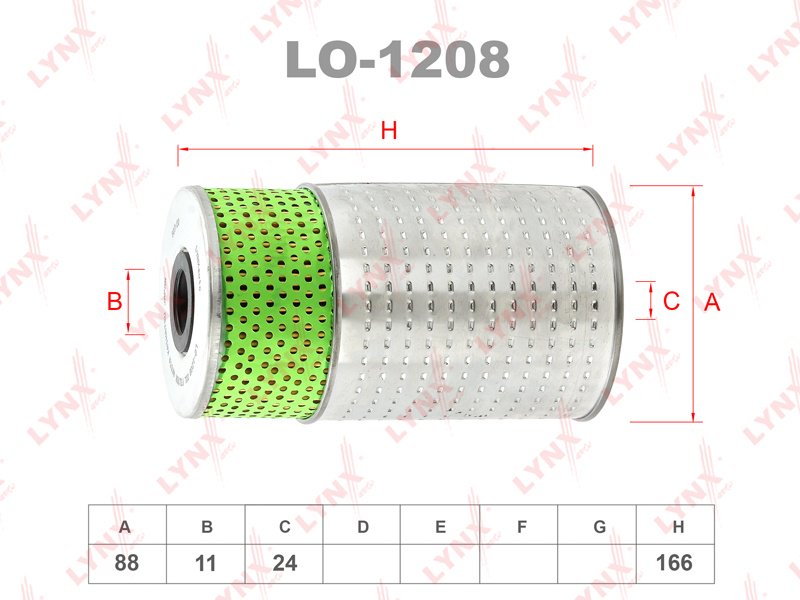 LYNXauto масляный фильтр LO-1208 купить,NaN