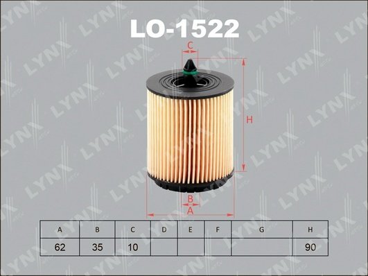 LYNXauto масляный фильтр LO-1522 купить,NaN