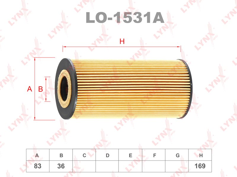 LYNXauto масляный фильтр LO-1531A купить,NaN