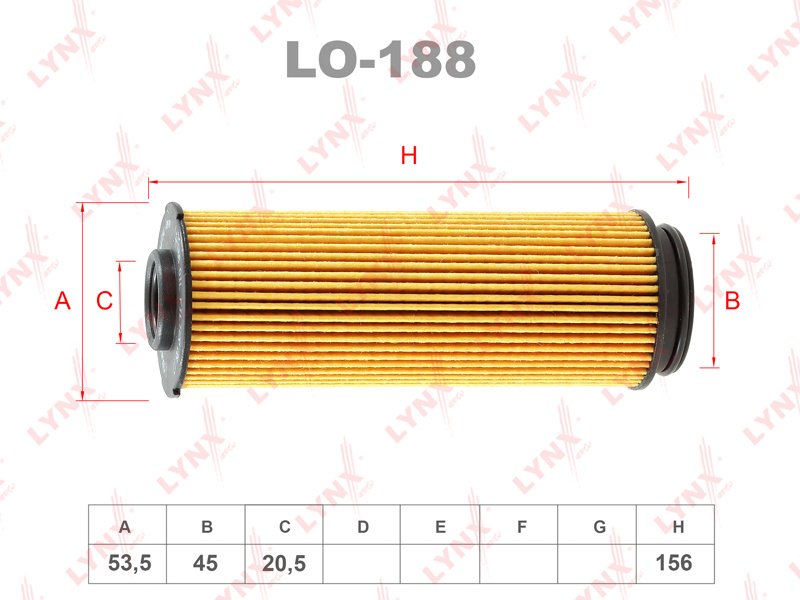 LYNXauto масляный фильтр LO188 купить,NaN