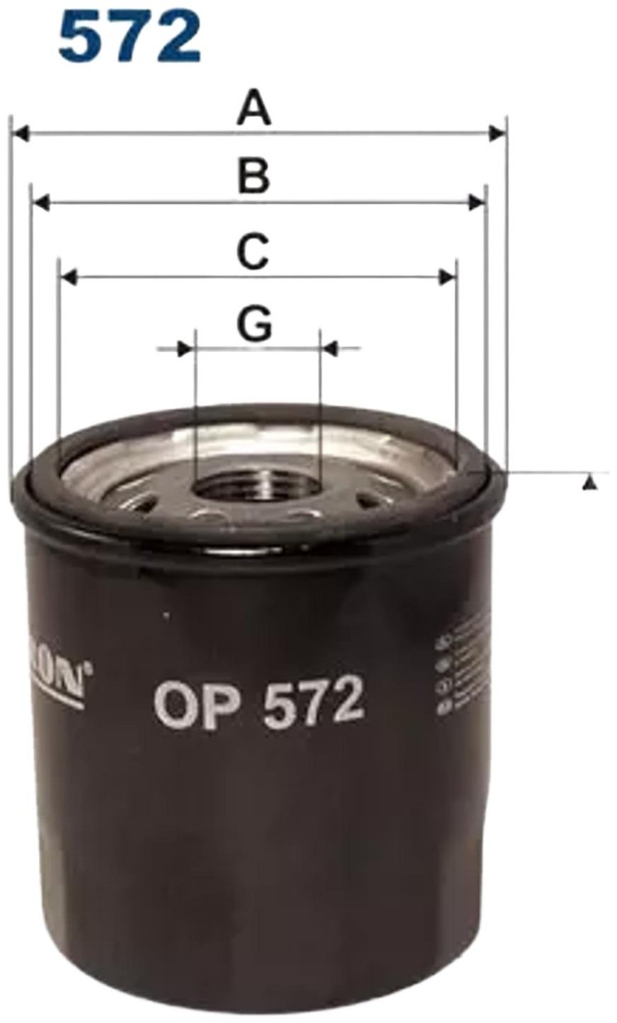FILTRON масляный фильтр OP 572 купить,NaN