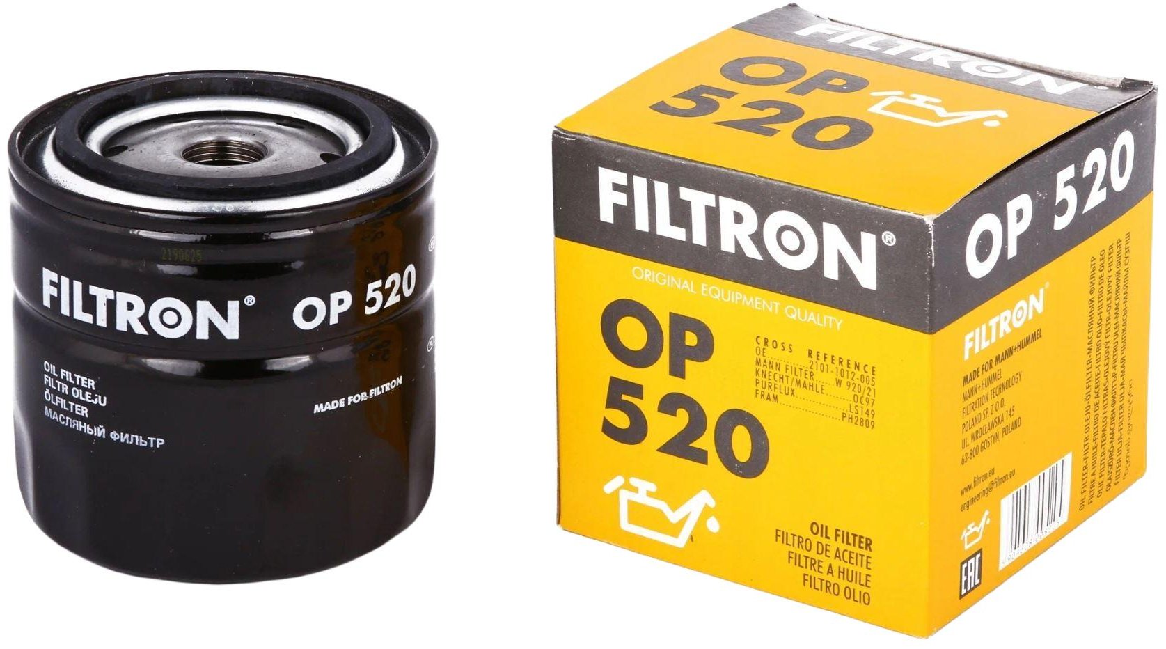 FILTRON масляный фильтр OP520T купить,NaN