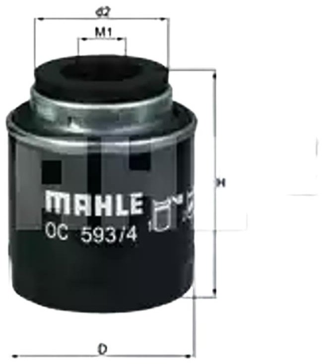 MAHLE масляный фильтр OC5934 купить,NaN