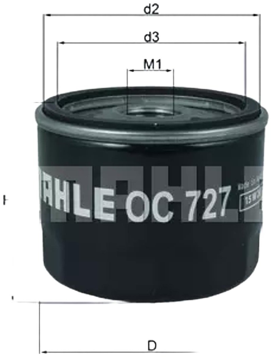 MAHLE масляный фильтр OC727 - ForteMarket MAHLE масляный фильтр OC727 купить,NaN
