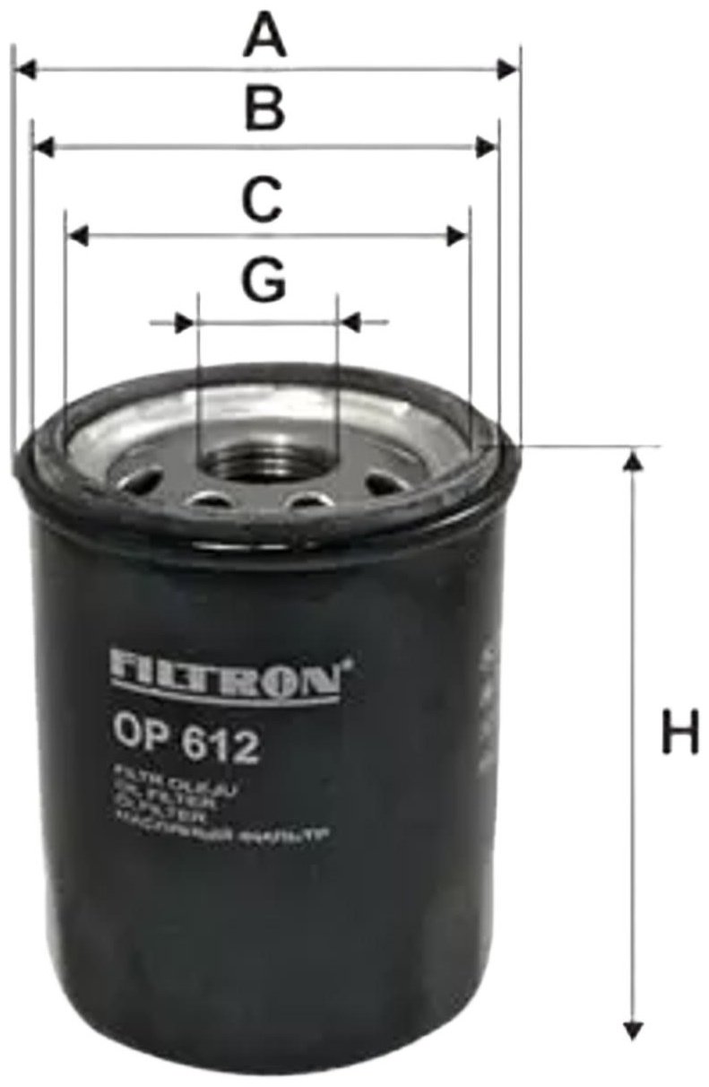 FILTRON масляный фильтр OP612 - ForteMarket FILTRON масляный фильтр OP612 купить,NaN
