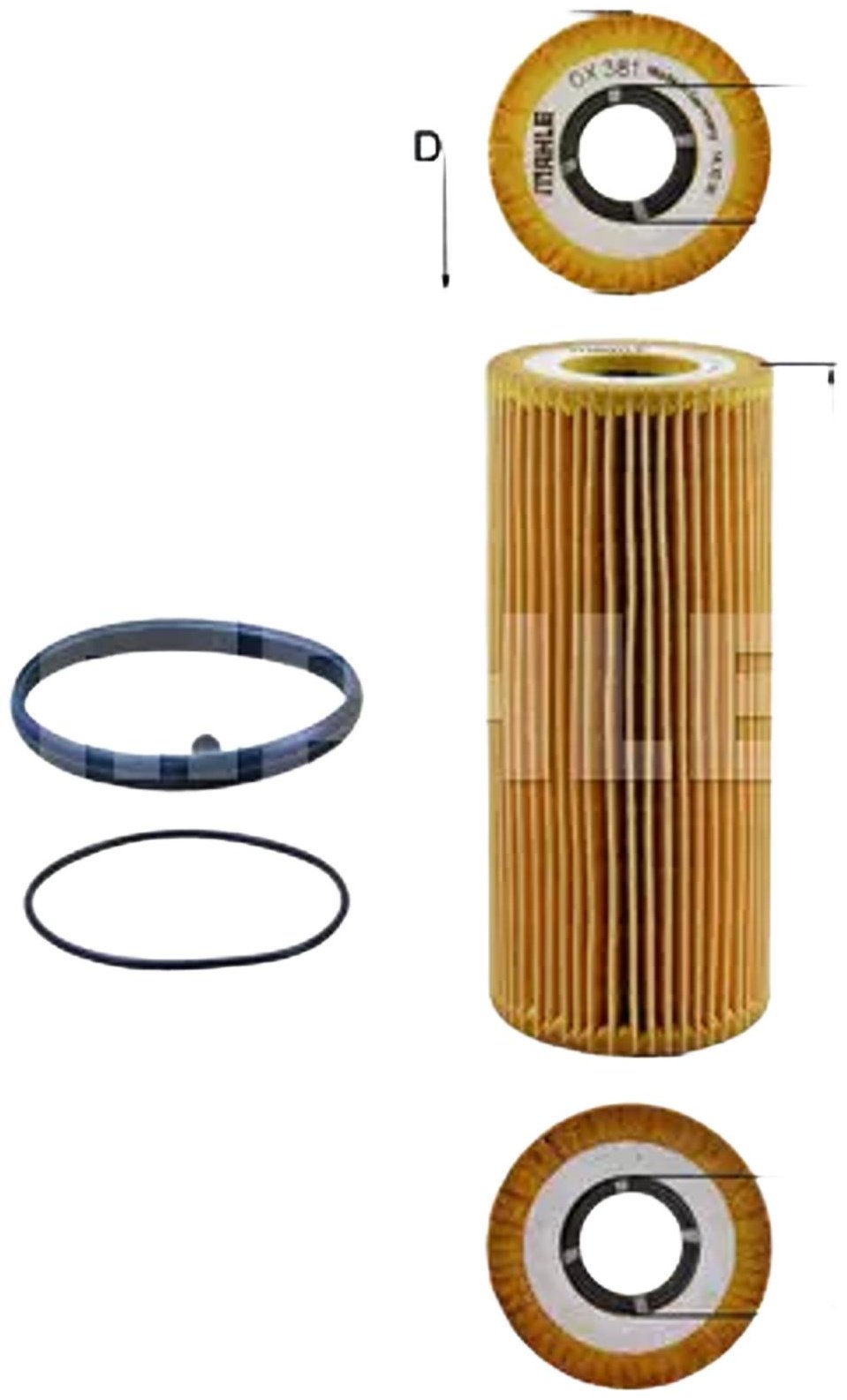 MAHLE масляный фильтр OX381D купить,NaN