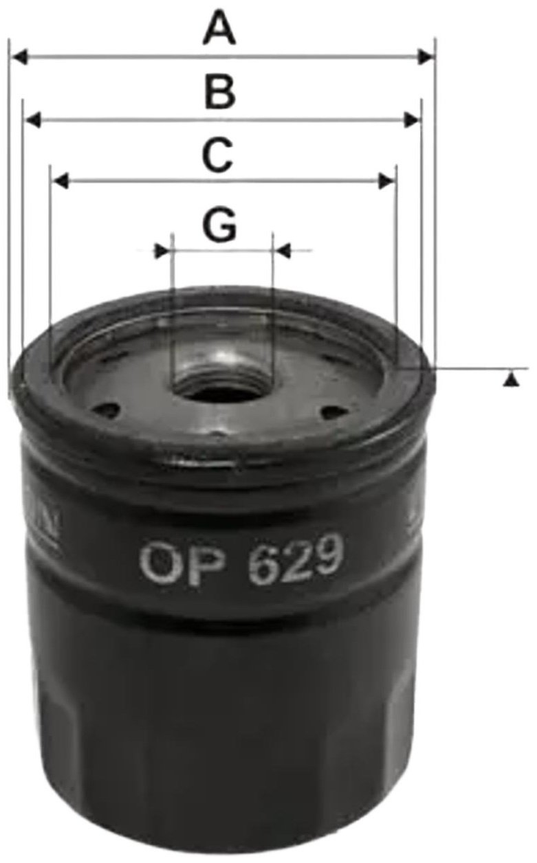 FILTRON масляный фильтр OP629