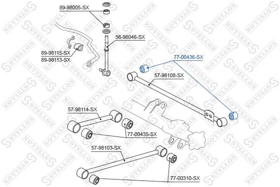Stellox сайлентблок 77-00436-SX купить,NaN
