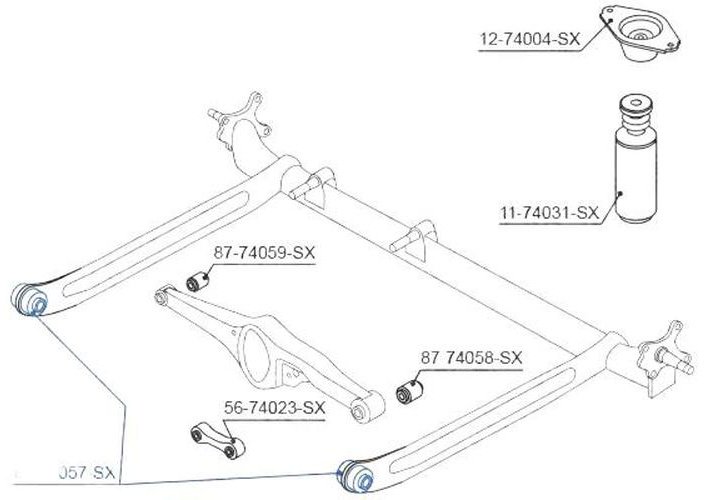 Stellox сайлентблок 8774057SX купить,NaN