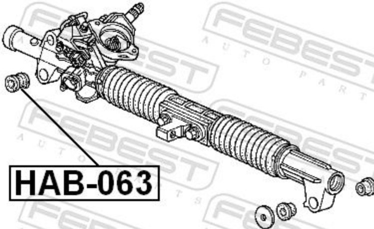 FEBEST сайлентблок HAB-063 купить,NaN