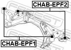 FEBEST Сайлентблок Подрамника CHABEPF2 купить,NaN