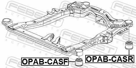 FEBEST Сайлентблок Подрамника OPABCASF купить,NaN