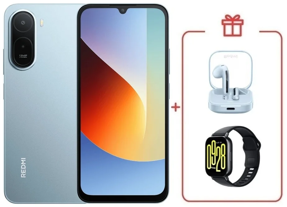Смартфон Xiaomi Redmi A7 Pro 4/64GB голубой + подарок купить,NaN