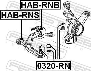 FEBEST Рычаг Подвески HABRNB купить,NaN