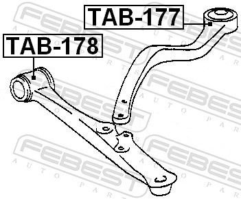 FEBEST Рычаг Подвески TAB178 купить,NaN