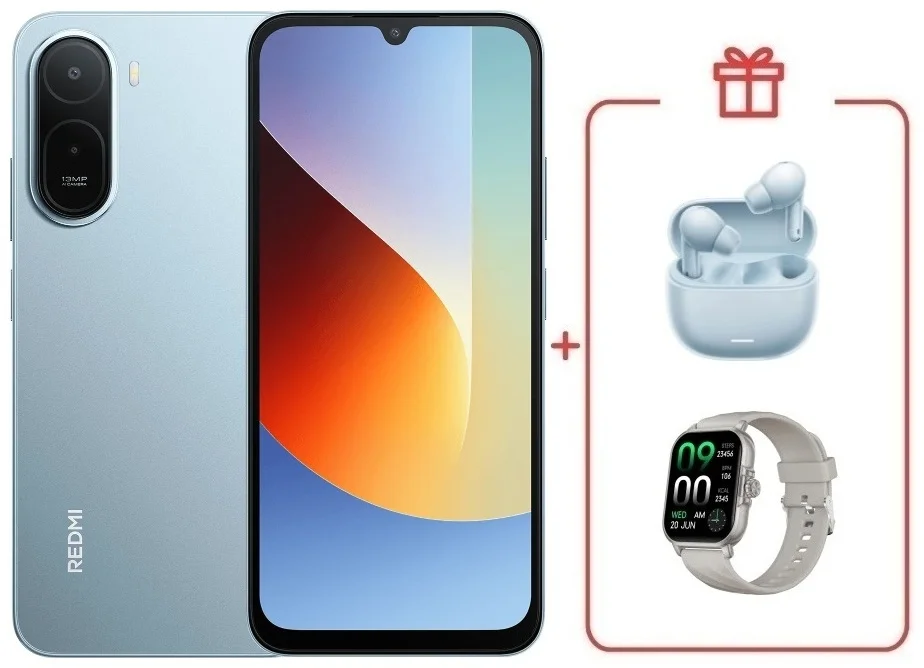 Смартфон Xiaomi Redmi A7 Pro 4/64GB голубой + подарок купить,NaN