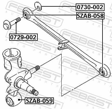 FEBEST Рычаг Подвески SZAB058
