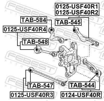 FEBEST Рычаг Подвески TAB544