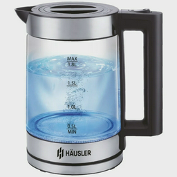 Электрочайник Hausler HLS-1802G 1.8 л черно-серебристый