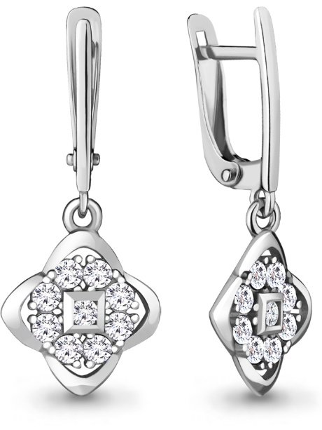 Серьги Aquamarine 48515А 2,8гр купить,NaN