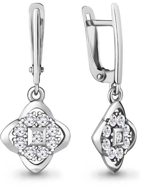 Серьги Aquamarine 48515А 2,8гр купить,NaN