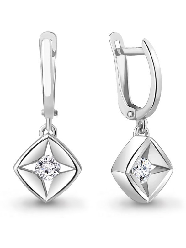 Серьги Aquamarine 48982А 2,9гр купить,NaN