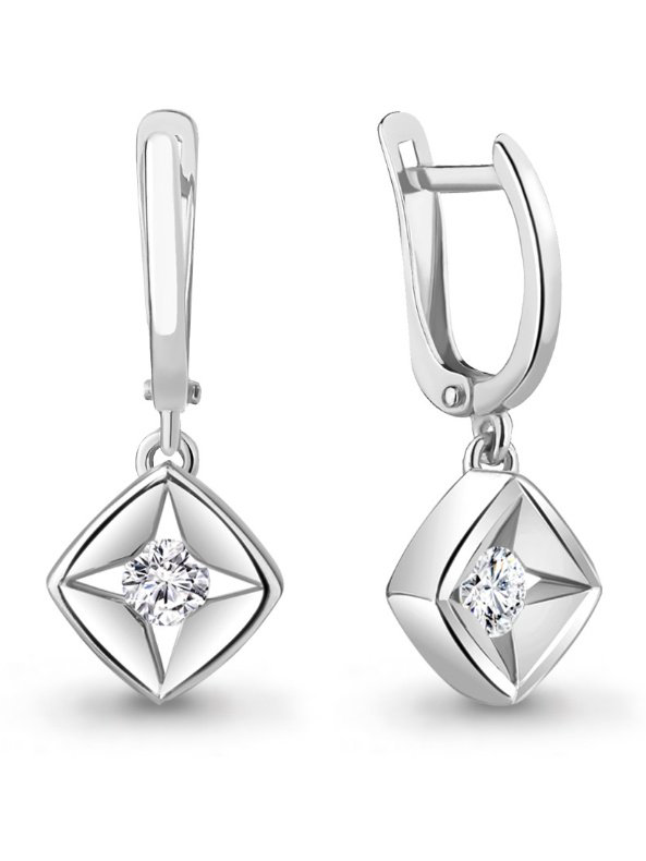 Серьги Aquamarine 48982А 2,9гр купить,NaN