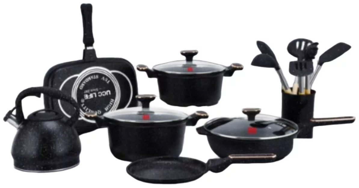 Набор казанов Набор казанов UCCLIFE UC18120 Granite Non-Stick Cookware Set 20 в 1 - ForteMarket Набор казанов Набор казанов UCCLIFE UC18120 Granite Non-Stick Cookware Set 20 в 1 купить,0