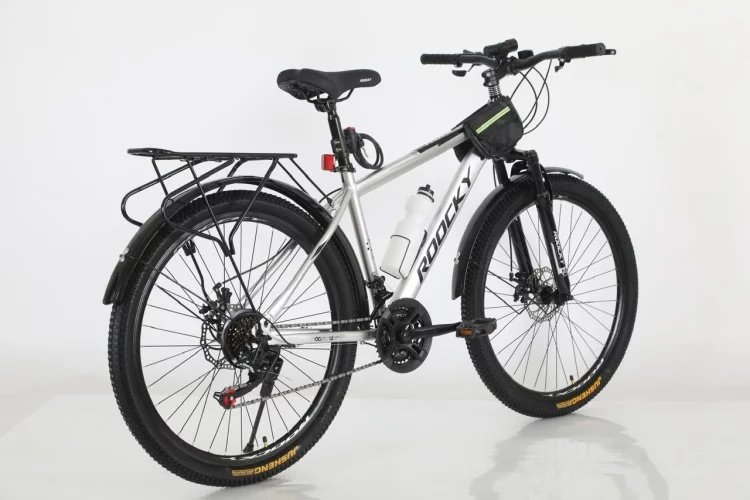 Велосипед Велосипед Roocky QC-MTB6, серебристый-белый 2025 17 дюймов серебристый-белый купить,0