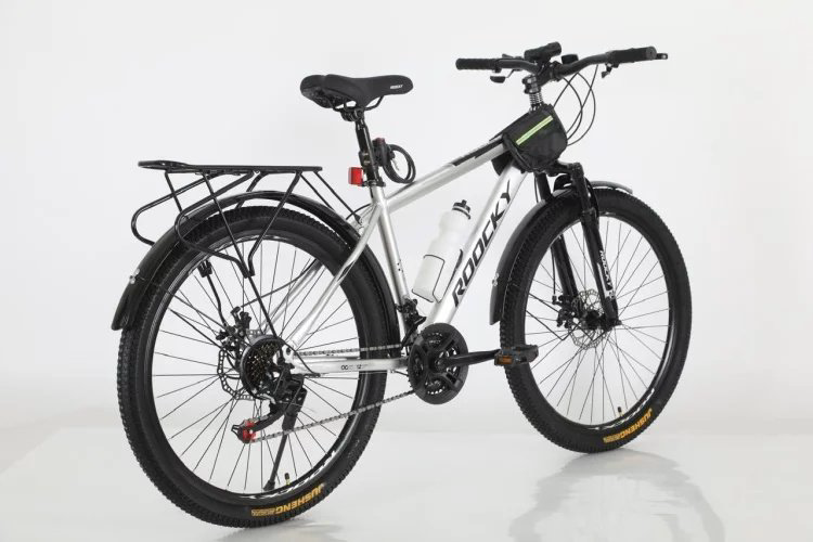 Велосипед Велосипед Roocky QC-MTB6, серебристый-белый 2025 17 дюймов серебристый-белый купить,78000