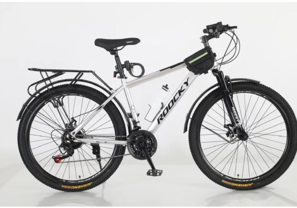 Велосипед QC-MTB6 2025 17 дюймов серебристый-белый