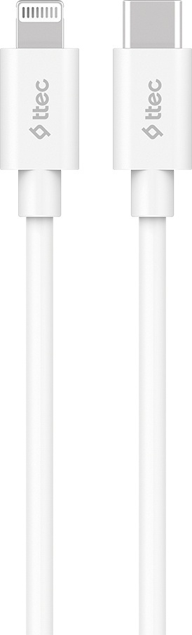 Кфбель TTEC Alumicable Type-c-Lightning Fast Charging Cable 150cm White