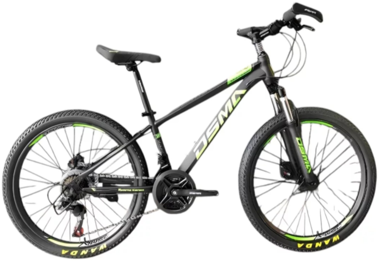 Велосипед SPORT MAKER DSMA 2025 18 дюймов черный-зеленый купить,0