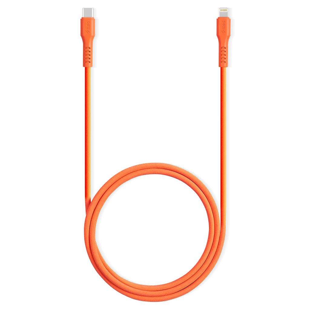 Кабель TTEC USB-C to Lightning 1.2м оранжевый