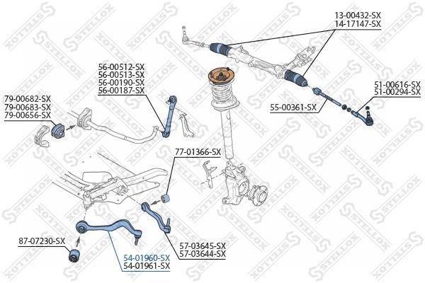 STELLOX Рычаг Подвески 5401960SX купить,NaN