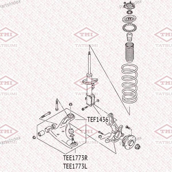 TATSUMI Рычаг Подвески TEE1773R купить,NaN