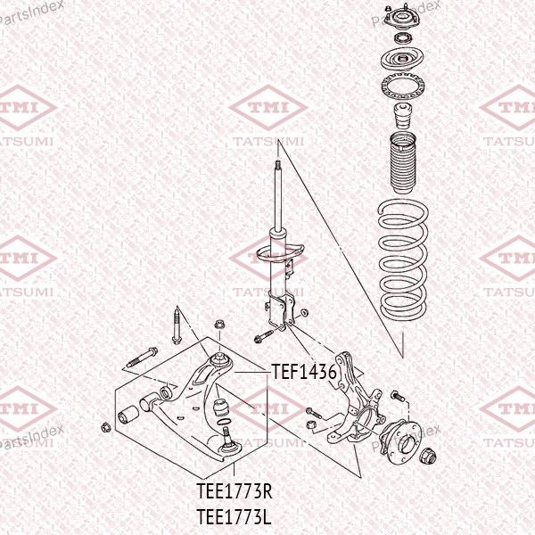 TATSUMI Рычаг Подвески TEE1773R купить,NaN