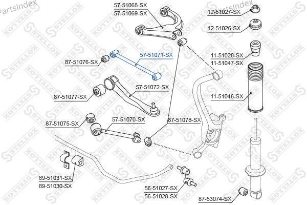 STELLOX Рычаг Подвески 5751071ASX купить,NaN
