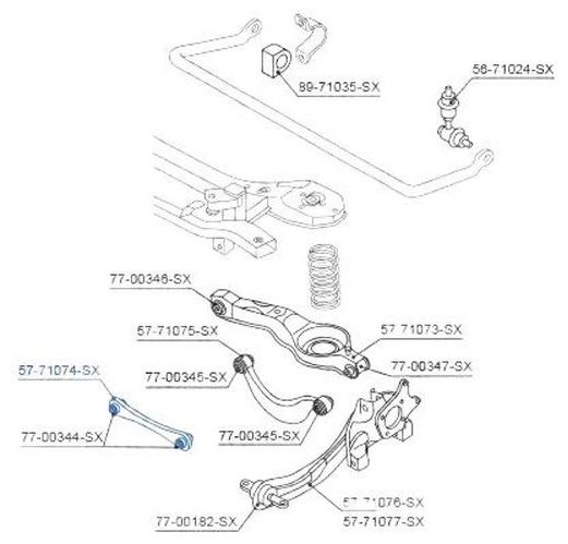 Stellox рычаг подвески 5771074SX купить,NaN